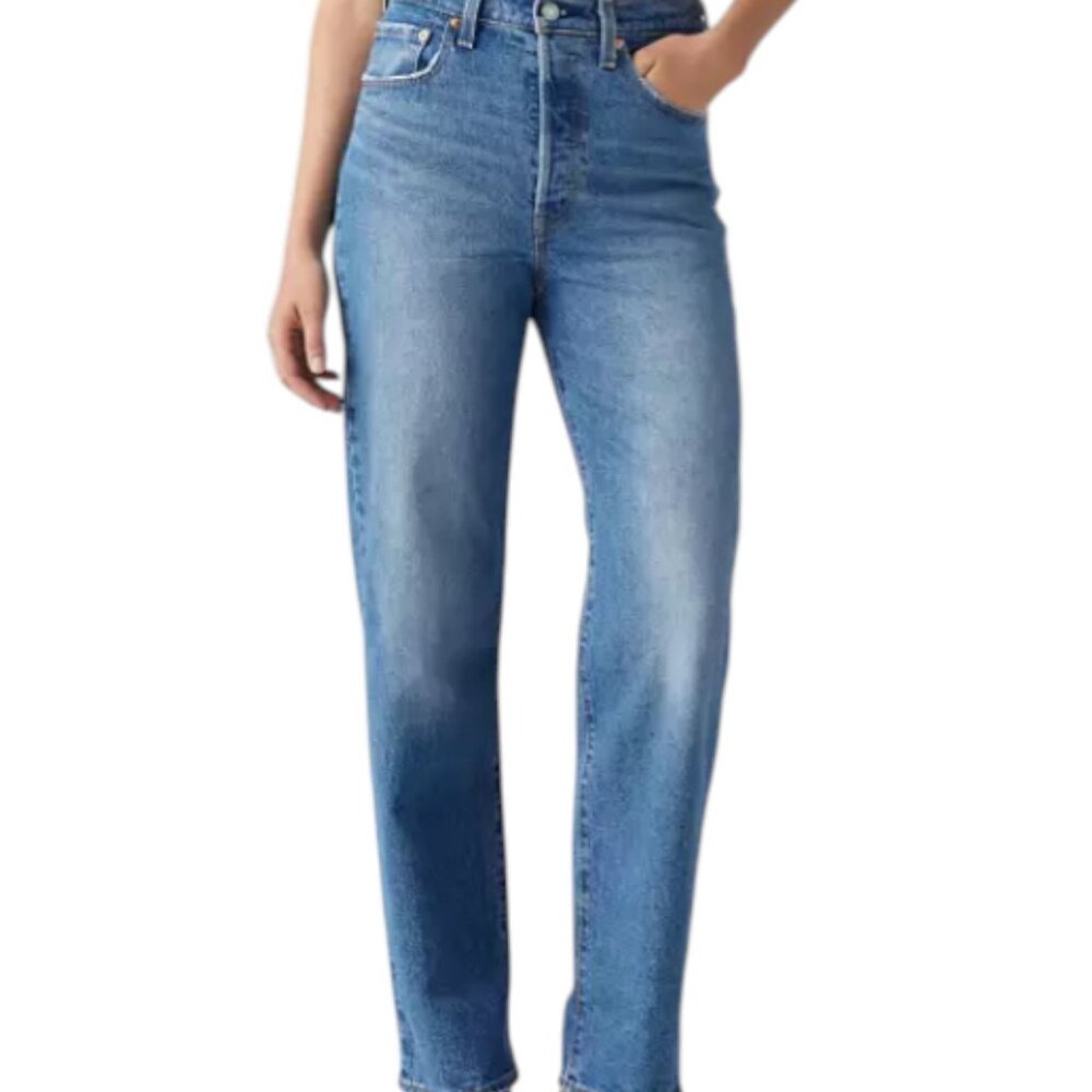 Levi's Ribcage Straight Ankle Jeans High Rise Women's 29 x 27 Medium Wash